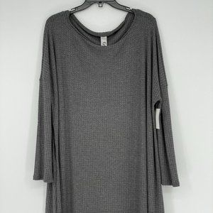 Go Couture Women's Grey Sweater Dress